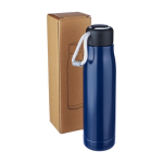 Borraccia a doppia parete isolata in acciaio inox con cordino 500 ml decima vista