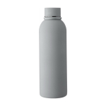 Borraccia in acciaio inox riciclato con rivestimento gommato da 500ml color grigio prima vista