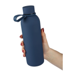 Borraccia in acciaio inox riciclato con rivestimento gommato da 500ml settima vista