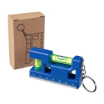 Portachiavi con livella a bolla doppia magnetica con righello da 7 cm ottava vista