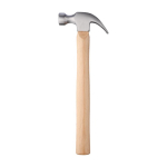 Martello con manico in legno di faggio e testa in acciaio color marrone prima vista