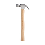 Martello con manico in legno di faggio e testa in acciaio color marrone vista area di stampa