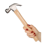 Martello con manico in legno di faggio e testa in acciaio quinta vista