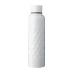 Borraccia in acciaio inox con texture geometrica da 800ml color bianco prima vista