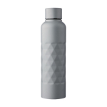 Borraccia in acciaio inox con texture geometrica da 800ml color grigio prima vista