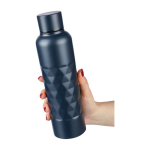 Borraccia in acciaio inox con texture geometrica da 800ml terza vista
