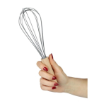 Frusta a mano in acciaio inox con manico in legno personalizzabile quarta vista