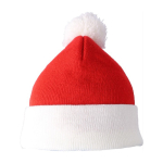 Cappello di Babbo Natale in maglia acrilica con pon pon in poliestere terza vista