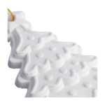 Albero di Natale in gesso da dipingere con 3 colori acrilici terza vista