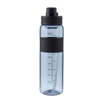 Borraccia in plastica con doppia modalità di bevuta dal tappo da 900ml color nero prima vista