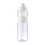 Borraccia in plastica con doppia modalità di bevuta dal tappo da 900ml color bianco prima vista