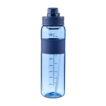 Borraccia in plastica con doppia modalità di bevuta dal tappo da 900ml color blu oltremare prima vista