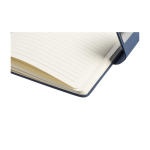 Taccuino A5 in PU riciclato con pagine a righe e penna inchiostro blu undicesima vista