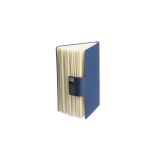 Taccuino A5 in PU riciclato con pagine a righe e penna inchiostro blu