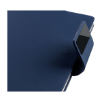 Taccuino A5 in PU riciclato con pagine a righe e penna inchiostro blu