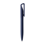 Taccuino A5 in PU riciclato con pagine a righe e penna inchiostro blu quinta vista