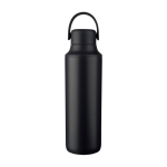 Borraccia in acciaio inox con doppio tipo di tappo da 500ml color nero prima vista