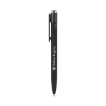 Penna in alluminio riciclato con clip innovativa e inchiostro blu color nero immagine con logo 3