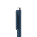 Penna in alluminio riciclato con clip innovativa e inchiostro blu color blu sesta vista