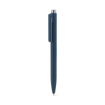 Penna in alluminio riciclato con clip innovativa e inchiostro blu color blu