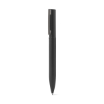 Penna elegante in metallo 60% riciclato con clip e inchiostro blu color nero