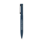 Penna elegante in metallo 60% riciclato con clip e inchiostro blu color blu immagine con logo 3