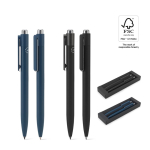 Set di penne in alluminio riciclato con una penna a secco e una blu vari colori