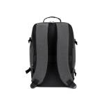 Zaino in poliestere riciclato con dimensioni per compagnie aeree 14” color grigio scuro seconda vista