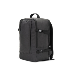 Zaino in poliestere riciclato con dimensioni per compagnie aeree 14” color grigio scuro sesta vista