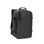 Zaino in poliestere riciclato con dimensioni per compagnie aeree 14” color grigio scuro