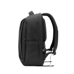 Zaino antifurto in twill con rivestimento idrorepellente per PC da 17” color nero terza vista