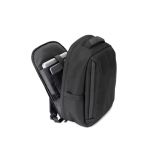 Zaino antifurto in twill con rivestimento idrorepellente per PC da 17” color nero sesta vista