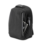 Zaino antifurto in twill con rivestimento idrorepellente per PC da 17” color nero ottava vista