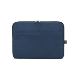 Custodia in poliestere riciclato ad alta densità per laptop da 14” color blu prima vista