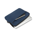 Custodia in poliestere riciclato ad alta densità per laptop da 14” color blu ottava vista