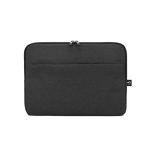 Custodia in poliestere riciclato ad alta densità per laptop da 14” color grigio scuro prima vista