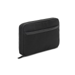 Organizer per accessori tecnologici in poliestere riciclato color nero