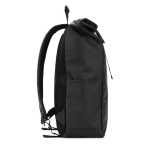 Zaino da viaggio roll-top in poliestere riciclato impermeabile da 14” color blu reale terza vista