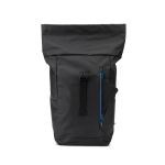 Zaino da viaggio roll-top in poliestere riciclato impermeabile da 14” color blu reale sesta vista