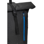 Zaino da viaggio roll-top in poliestere riciclato impermeabile da 14” color blu reale