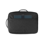 Zaino compatto in poliestere riciclato con manico per trolley 15,6” color grigio scuro settima vista