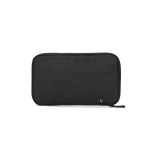 Organizer in poliestere riciclato per accessori tech color grigio scuro prima vista