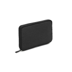 Organizer in poliestere riciclato per accessori tech color grigio scuro