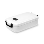 Lunch box in plastica con coperchio resistente da 900 ml color bianco
