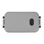 Lunch box in plastica con coperchio resistente da 900 ml color grigio prima vista