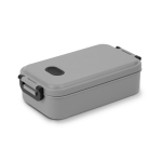 Lunch box in plastica con coperchio resistente da 900 ml color grigio