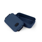 Lunch box in plastica con coperchio resistente da 900 ml color blu mare terza vista