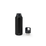 Borraccia termica in acciaio riciclato con isolamento sottovuoto 590ml color nero quinta vista