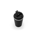 Bicchiere takeaway in acciaio riciclato con isolamento sottovuoto 460ml color nero quinta vista