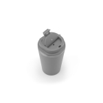 Bicchiere takeaway in acciaio riciclato con isolamento sottovuoto 460ml color grigio quinta vista